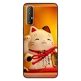 Ốp lưng dành cho Oppo Reno 3 Pro mẫu Mèo May Mắn 10