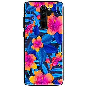 Ốp lưng in cho Xiaomi Redmi Note 8 Pro Mẫu Hoa Lá Xanh