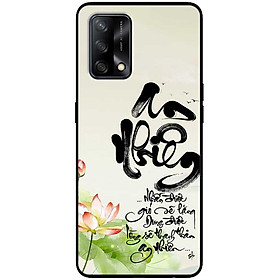 Ốp lưng cho Oppo A36 - A60 4G - A74 - A76 - Oppo A95 4G - A96 4G - An Nhiên Sen Đỏ - Hàng Chính Hãng