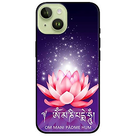 Ốp lưng cho iPhone 14 - iPhone 14 Plus - iPhone 14 Pro - iPhone 14 Pro Max - Om Mani Tím Hồng - Hàng Chính Hãng