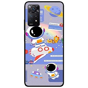 Ốp lưng dành cho Xiaomi Redmi Note 11 Pro mẫu Phi Hành Xanh Tím