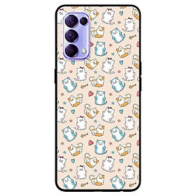 Ốp lưng dành cho Reno 5 - Reno 5 Pro - Realme 7 - Realme 7 Pro mẫu Họa Tiết Mèo Trái Tim