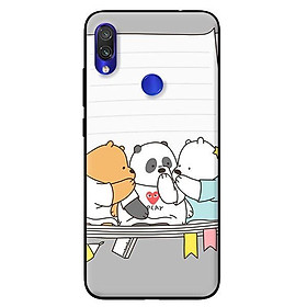 Ốp in cho 	Xiaomi Redmi Note 7 3 Chú Gấu 3 - Hàng chính hãng