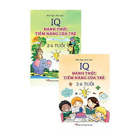 Sách - IQ Đánh Thức Tiềm Năng Của Trẻ 2-6 Tuổi - Combo 2 Tập - Khang Việt Book