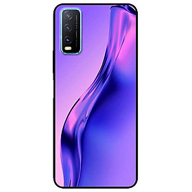 Ốp lưng dành cho Vivo Y20 - Y20s - Y12s mẫu Đường Cong Tím Xanh