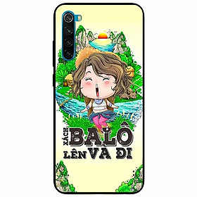 Ốp lưng in cho Xiaomi Redmi Note 8 Mẫu Xách Balo Lên Nữ