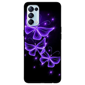 Ốp lưng dành cho Oppo Reno 5 mẫu Bướm Tím