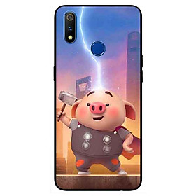 Ốp lưng in cho Realme 3 Pro Mẫu Heo Tho