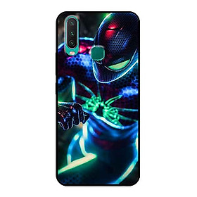 Ốp Lưng in cho Vivo Y15 Mẫu Người nhện Nền Thành Phố - Hàng Chính Hãng
