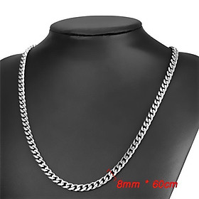 Dây chuyền nam titan thời trang rẻ đẹp thép không gỉ kiểu lặc xéo cao cấp trangsucpt 8mm PTDCNA158