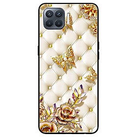 Ốp lưng dành cho Oppo A93 - F17 Pro mẫu Bướm Vàng Giả Da