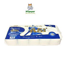 Lốc 10 Cuộn Giấy Vệ Sinh Không Lõi ASI 2 Lớp Giá Rẻ Tiết Kiệm Chất Lượng (10 cuộn/lốc)