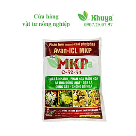 Phân bón Monokali Photphat AVA-ICL MKP 0-52-34 gói 1kg Già lá và Phân hóa mầm hoa