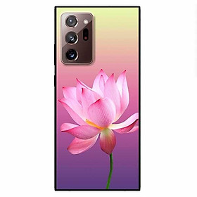Ốp lưng dành cho Samsung Note 20 - Samsung Note 20 Ultra mẫu Sen Nền Tím Vàng