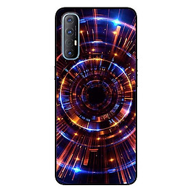 Ốp lưng dành cho Oppo Reno 3 Pro mẫu Vòng Tròn Vàng Xanh