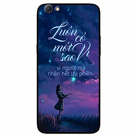Ốp lưng in cho Oppo F3 Mẫu Luôn Có Một Vì Sao