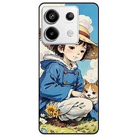 Ốp lưng Redmi 9T - 13C - 13 4G - Redmi Note 13 4G - Note 13 Pro 4G - Note 13 Pro 5G - Cô Gái Và Cún Con - Hàng Chính Hãng