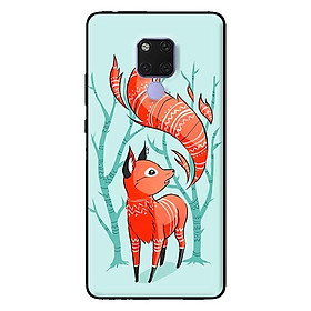 Ốp lưng in cho Huawei Mate 20 mẫu Cáo - Hàng chính hãng
