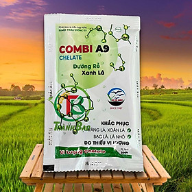 Phân bón lá bổ sung vi lượng, khắc phục vàng lá Combi A9 Chelate Dưỡng cây Xanh lá (gói 30gr)