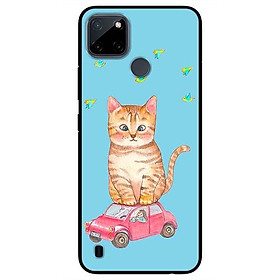 Ốp lưng dành cho Realme C21Y - C25Y mẫu Chú Mèo Ngơ Ngác