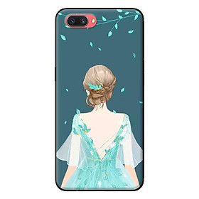 Ốp in cho OPPO A5 Cô Gái Nền Xanh - Hàng chính hãng