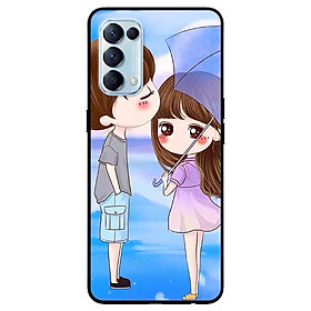 Ốp lưng dành cho Oppo Reno 5 mẫu Cặp Đôi Xanh