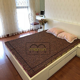 Chiếu Hạt Gỗ Hương Đỏ Cao Cấp - Kích Thước 1,5mx1,9m ( video , hình thật )