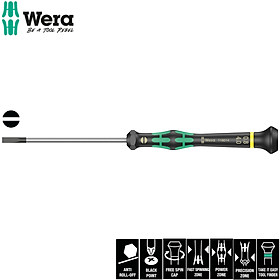 Tua vít điện tử dẹp 2 cạnh 2035  0,80 x 4,0 x 80 mm cho điện tử và cơ khí chính xác Wera 05118014001
