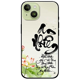 Ốp lưng cho iPhone 14 - iPhone 14 Plus - iPhone 14 Pro - iPhone 14 Pro Max - An Nhiên Sen Đỏ - Hàng Chính Hãng