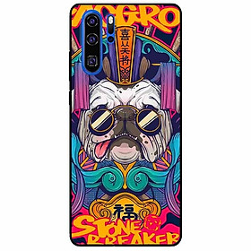 Ốp lưng in cho Huawei P30 Pro Mẫu Pulldog Kính Đen