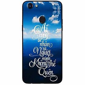 Ốp lưng in cho Oppo F7 Mẫu Không Thể Quên