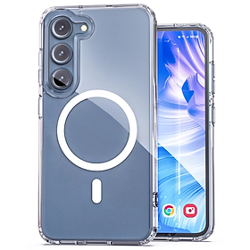 Ốp lưng trong suốt viền màu cho Samsung Galaxy S23 Plus / Galaxy S23+ hiệu Likgus Simple But Unique (chống sốc, bảo vệ máy toàn diện) -  Hàng nhập khẩu