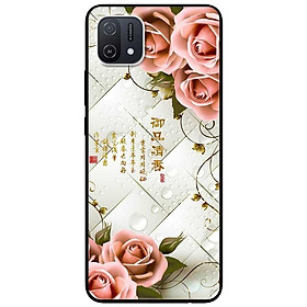 Ốp lưng dành cho Oppo A16K - Oppo A36 / A76 - Oppo Reno 7z 5G - Hoa Hồng Nền Sọc