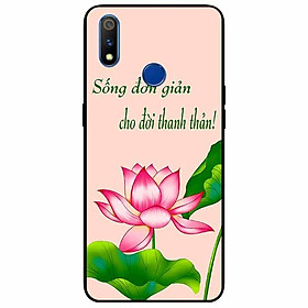 Ốp lưng in cho Realme 3 Pro Mẫu Sống Đơn Giản