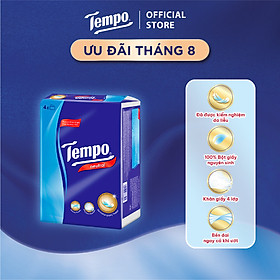 [MUA 10 LỐC TẶNG 1 LỐC + 1 CHIM CÁNH CỤT 45CM] Khăn Giấy Rút Cao cấp Tempo  - 4 Lớp Bền Dai, An Toàn Cho Da - Thương Hiệu Đức