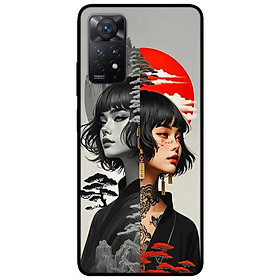 Ốp lưng Redmi 12 - Redmi note 12 4G - 12 Pro 4G - 12 Pro 5G  - Cô Gái Xám Đỏ - Hàng Chính Hãng