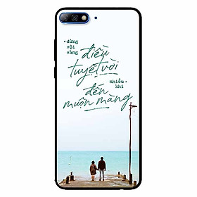 Ốp lưng in cho Huawei Y7/ Y7 Prime 2018  Mẫu Điều Tuyệt Vời