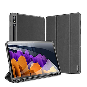 Bao da chống sốc cho Samsung Galaxy Tab S8, Tab S8 Plus, Tab S8 Ultra bảo vệ toàn diện có khe cắm bút tiện lợi hiệu DUX DUCIS Domo Series cao cấp - Hàng nhập khẩu. 
