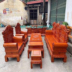 Bộ bàn ghế Khổng Minh Gia Cát Lượng gỗ Hương Đá