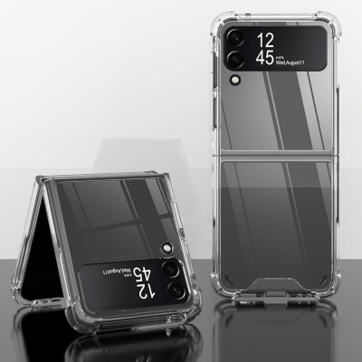 Ốp lưng Trong Suốt dành cho Samsung Galaxy Z Flip 4 Chống Sốc, Chống Ố Vàng - Hàng chính hãng