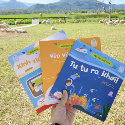 Set 3 Cuốn Sách Thơ - Việt Nam Quê Mình - Truyện Tranh Du Lịch, Khám Phá Cho Bé 0-3 4-6 Tuổi