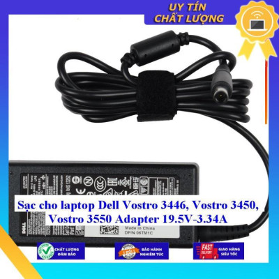 Sạc cho laptop Dell Vostro 3446 Vostro 3450 Vostro 3550 Adapter 19.5V-3.34A - Hàng Nhập Khẩu New Seal