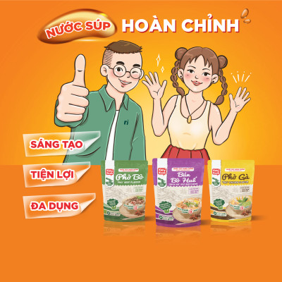 Nước Xốt (Sốt) Cô Đặc Vị Phở Bò KanKook Gói 210g Nấu/Trộn Ăn Liền Vị Hoàn Chỉnh Chuẩn Vị Phở Sài Gòn