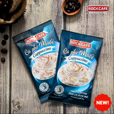 [CB] 2 hộp: Cappuccino Muối (5 gói x 30gr) + cà phê Chuẩn Vị Việt (20 gói x 17gr)