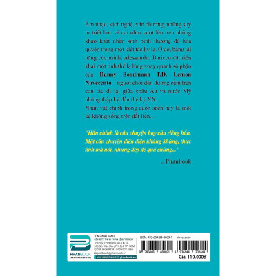 Sách - Novecento - Nghệ Sĩ Dương Cầm Trên Đại Dương - Phanbook