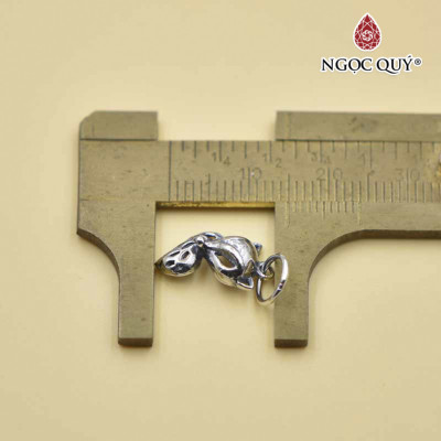 Charm bạc mặt hồ ly rỗng treo - Ngọc Quý Gemstones