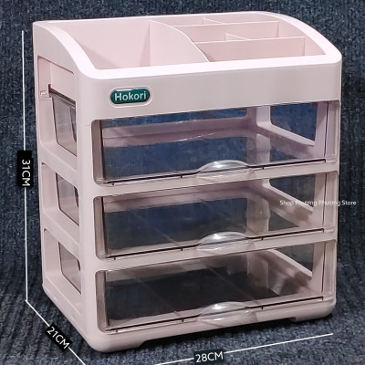 ( Hàng Cao Cấp ) Tủ,Kệ đựng đồ trang điểm MIKA trong suốt 3/,4 tầng, để mỹ phẩm tiện lợi