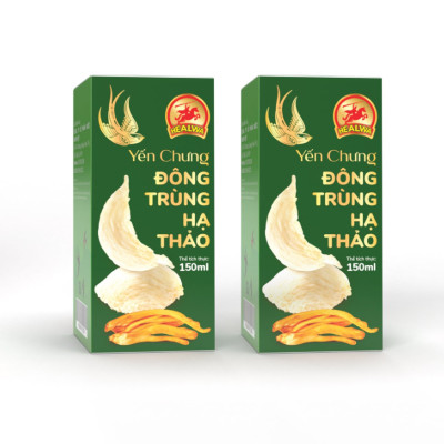Yến chưng đông trùng hạ thảo Healwa (1 lọ x150ml) Bồi bổ sức khỏe giảm lượng cholesterol trong máu