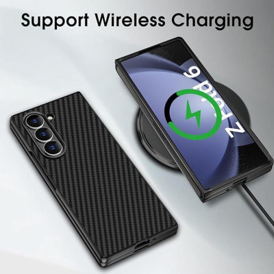 Ốp Lưng Sợi Carbon Chống Sốc Cho Samsung Z Fold 6, Z Fold 5 hiệu X-Level Nanofiber Siêu Mỏng Chống Bám Vân Tay Bảo Vệ Camera - Hàng chính hãng