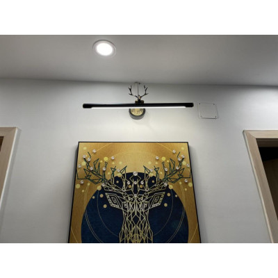 Đèn soi tranh, soi gương sừng hươu màu vàng và đen